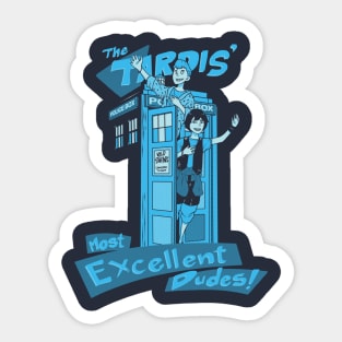 Tardis Adventure (2 color) Sticker